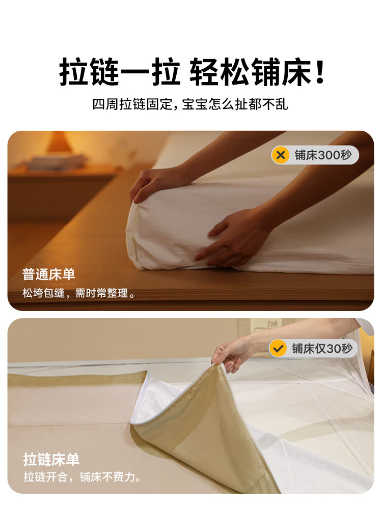 Senhe Lu Anti-Fall Mosquito Net 2026 New Model Yurt-Style Home Bedroom Full-Coverage Type for Children and Infants to Prevent Falling Out of Bed