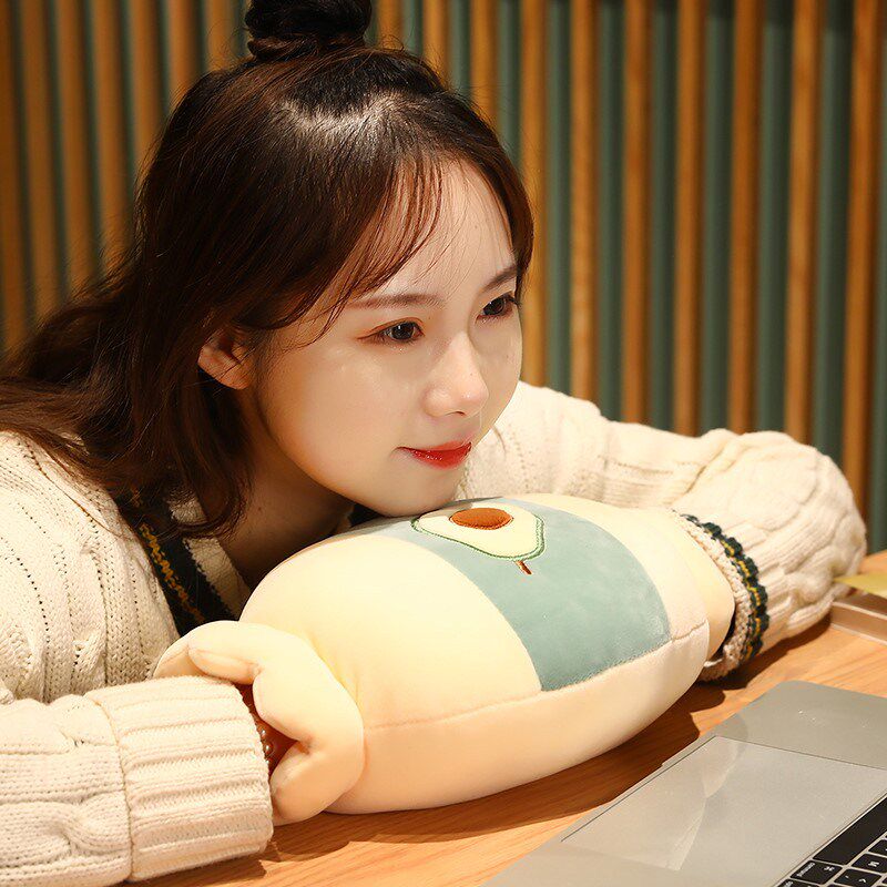 Warm-sleeping flashlight cage sleeps pillow with plush warm glove sleeps sleeping pillow students