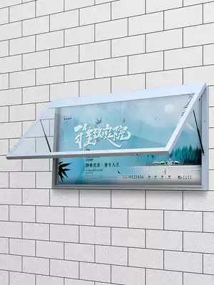 Outdoor Wall Billboard Bulletin board baking paint bulletin board cultural window advertising bar display board Billboard