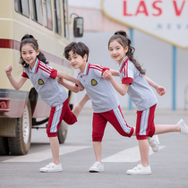 Elementary School Uniforms Suit Summer Kindergarten Garden Suit Summer Clothing Childrens Class Clothes Spring Autumn Four Pieces Games Pants