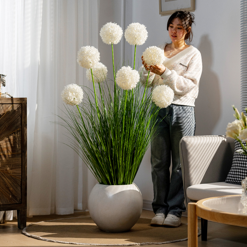 Simulated Reed Grass, Hydrangea, Artificial Floral Plants, Landscaping, High-End Light Luxury, Simulated Green Plants, Indoor Artificial Tree Decorations Simulated Reed Grass, Hydrangea, Artificial Floral Plants, Landscaping, High-End Light Luxury, Simulated Green Plants, Indoor Artificial Tree Decorations