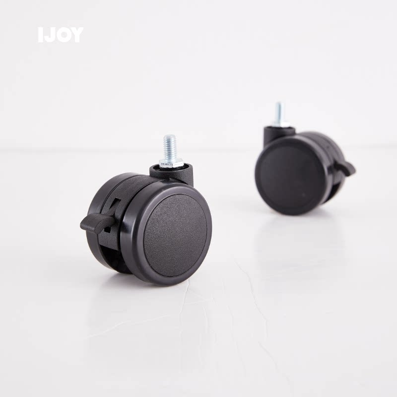 Silent swivel casters, load-bearing 40Kg, with brake