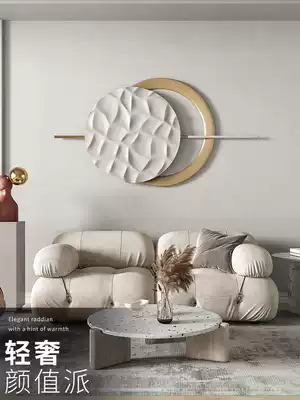 Italian metal wall decoration creative bedroom light luxury model room wall decoration pendant dining room background wall three-dimensional hanging decoration