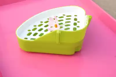  Rabbit toilet Chinchilla Dutch pig rabbit triangle potty urinal Large small pet rabbit supplies toilet