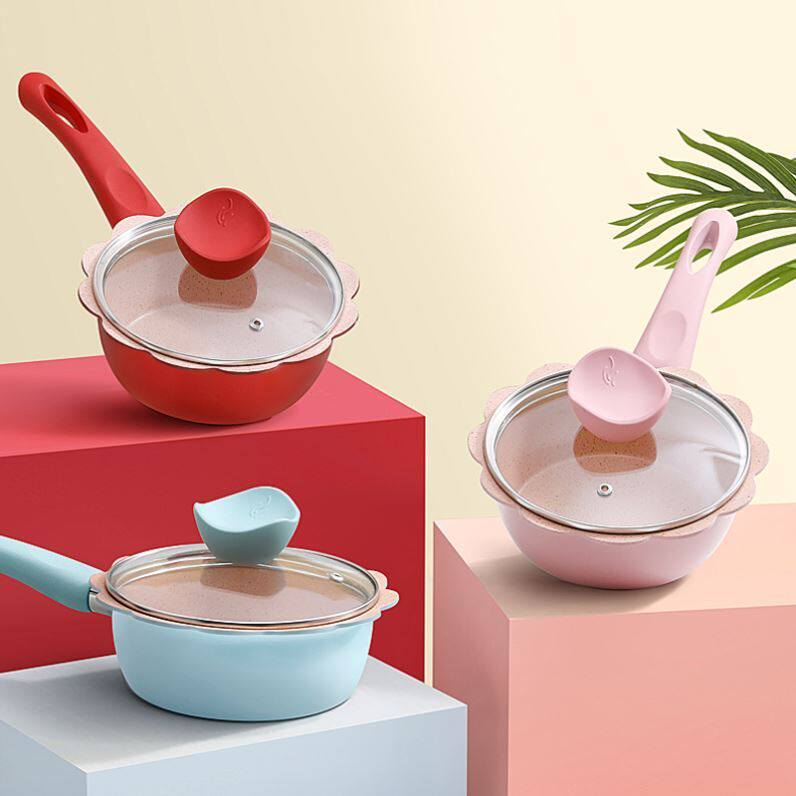 Baby non-staple food pot multi-function cooking one baby small milk pot cooking special medical stone non-stick pot for household use