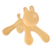 New baby teether and molar stick baby can boil silicone anti-eating hand artifact food grade teether and chewing toy