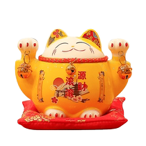 Lucky cat creative ornaments ceramic home living room decoration piggy bank store opening cashier gift fortune cat