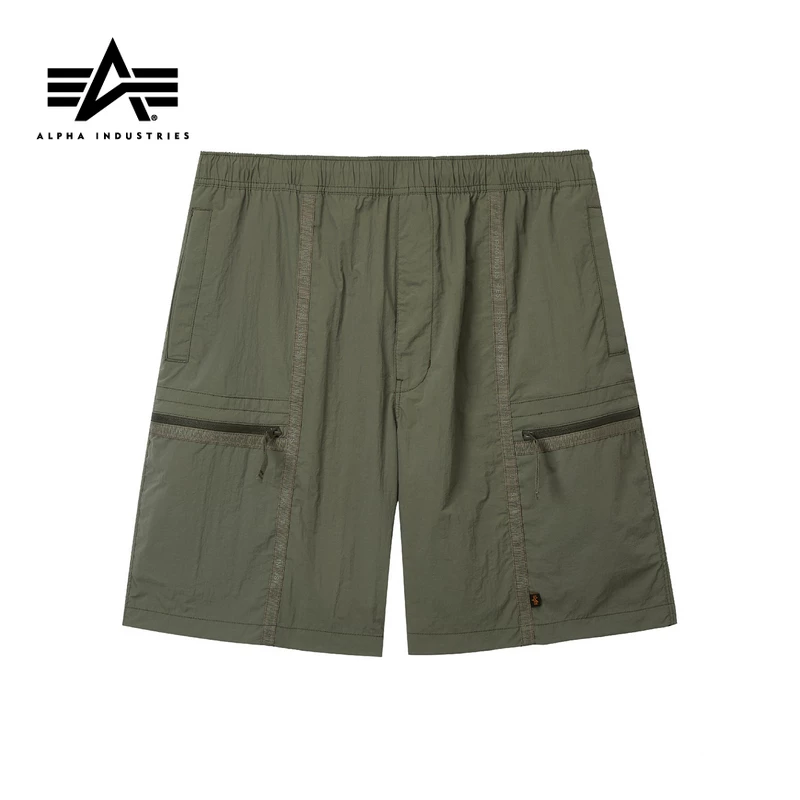 Мужские шорты Alpha Industries в новой моде, простые свободные повседневные шорты с молнией и карманом 000020O