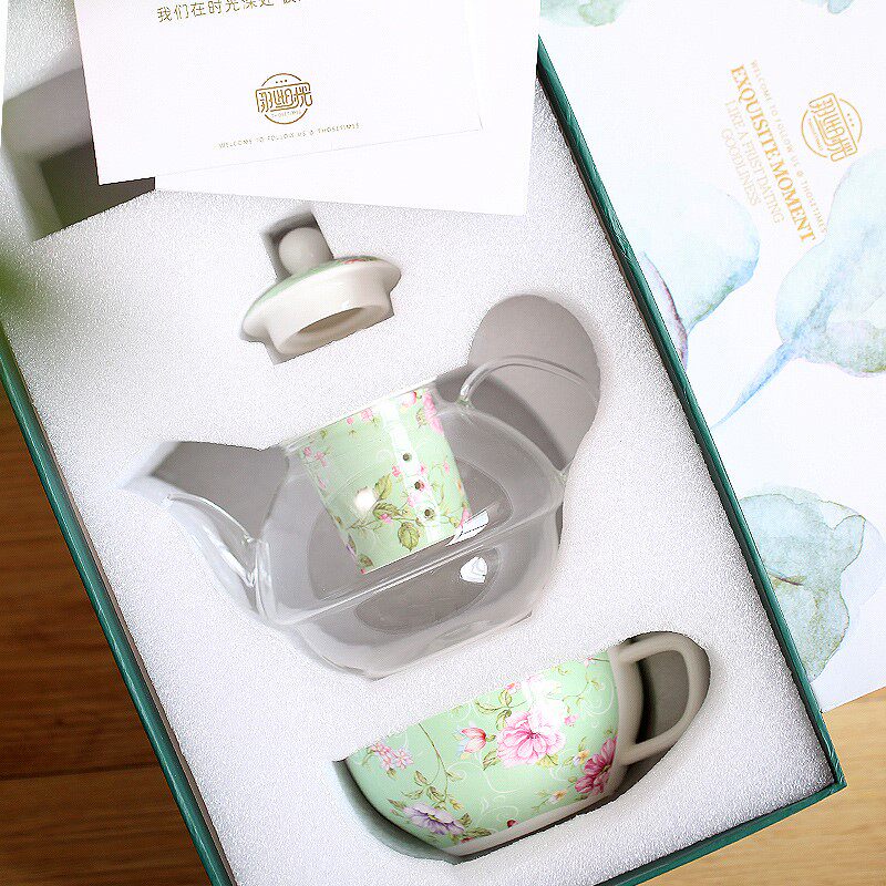 Those moments - mate pot suit Flower pot heat - resistant glass English afternoon tea - pot tea cup