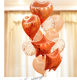 520 Valentine's Day, Mother's Day, Women's Day, 38 Love Balloons, Birthday Party Decoration and Arrangement, Float in the Air and Take Photos