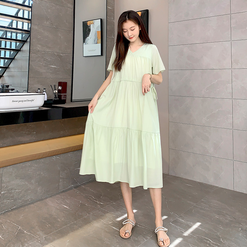 Pregnant Woman Summer Dress Ocean Clothing Snowspinning Super Fairy's Long Edition Hot Mother Fashion Big size for Dresses Dresses