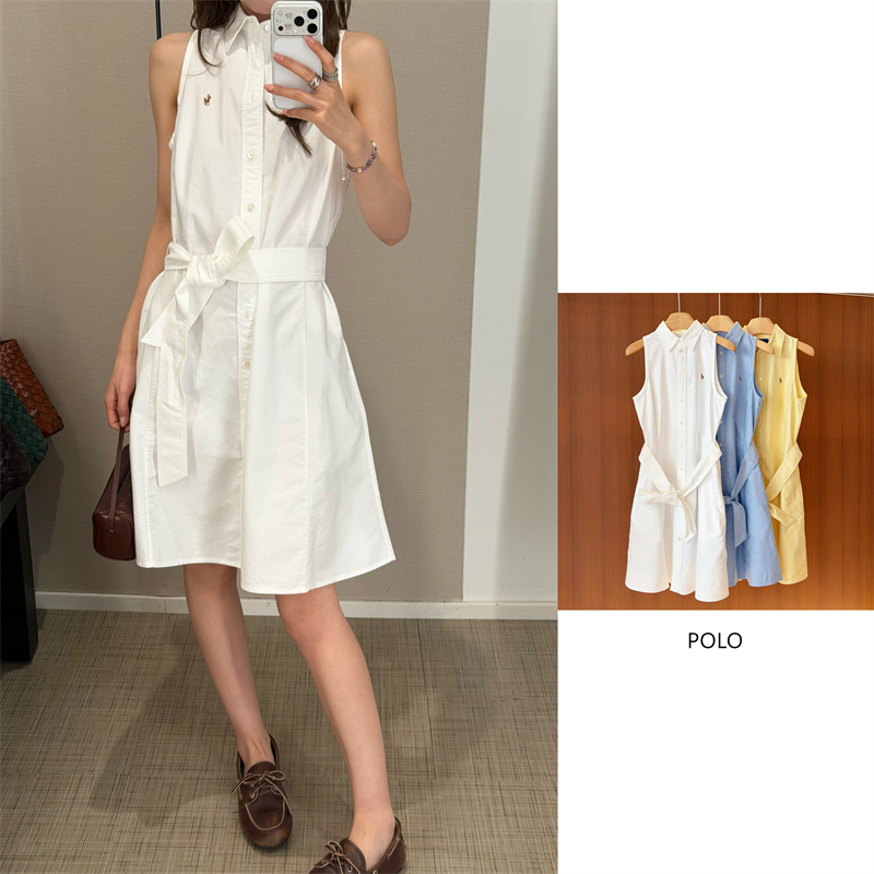 Polo 26 Early Autumn Sleeveless Shirt Dress Ralph Lauren Polo 26 Early Autumn Sleeveless Shirt Dress Ralph Lauren