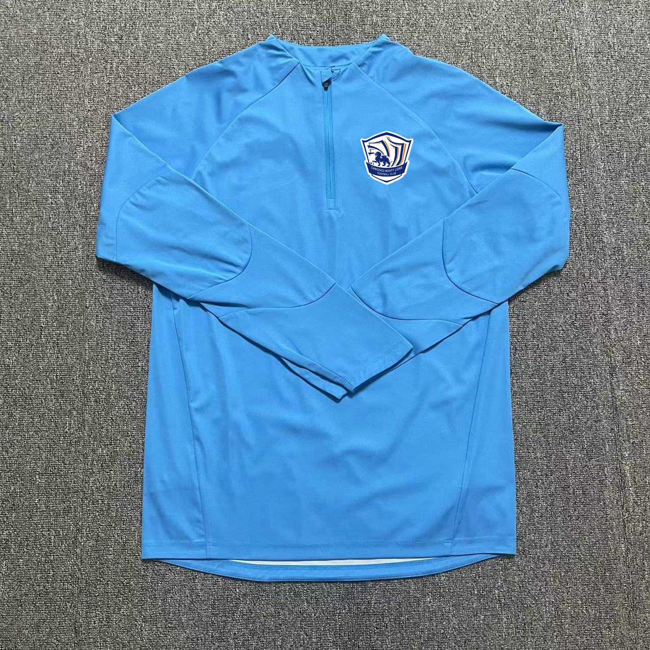 滄州ライオンズ サッカー シャークスキン トレーニングスーツ ジャケット 長袖 ハーフジップ サッカーユニフォーム 2024 中国スーパーリーグ ジャージ