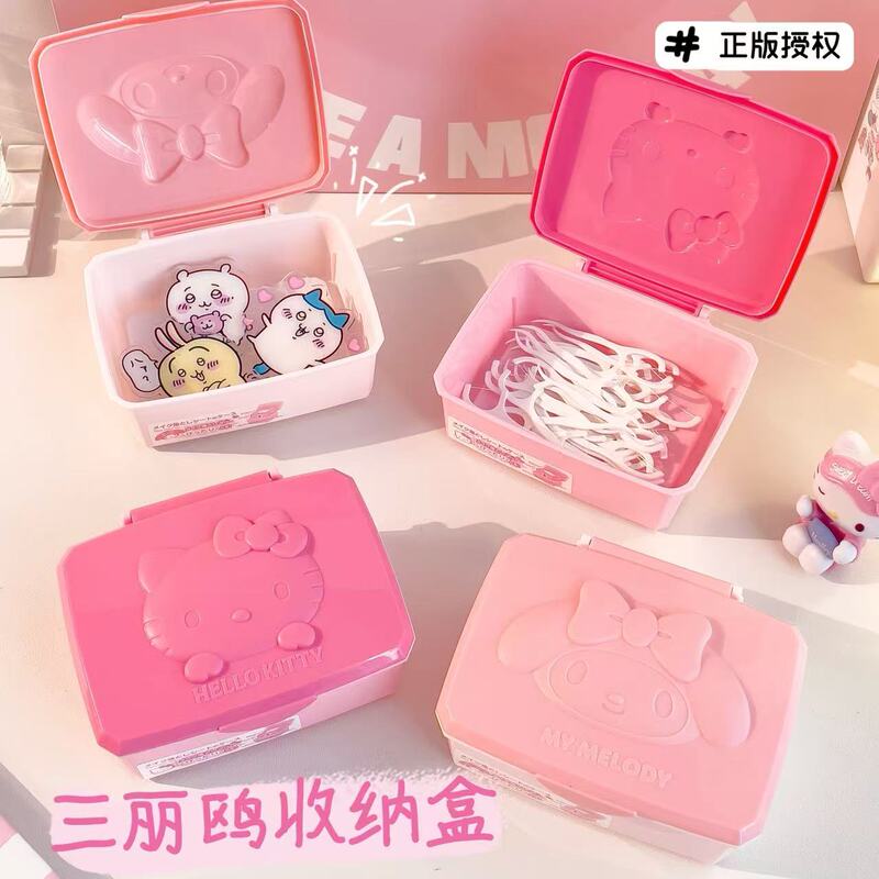 Authentic Sanrio Storage Box My Melody Hello Kitty Flip-Top Pen Holder Dental Floss Student Stationery Miscellaneous Storage Authentic Sanrio Storage Box My Melody Hello Kitty Flip-Top Pen Holder Dental Floss Student Stationery Miscellaneous Storage