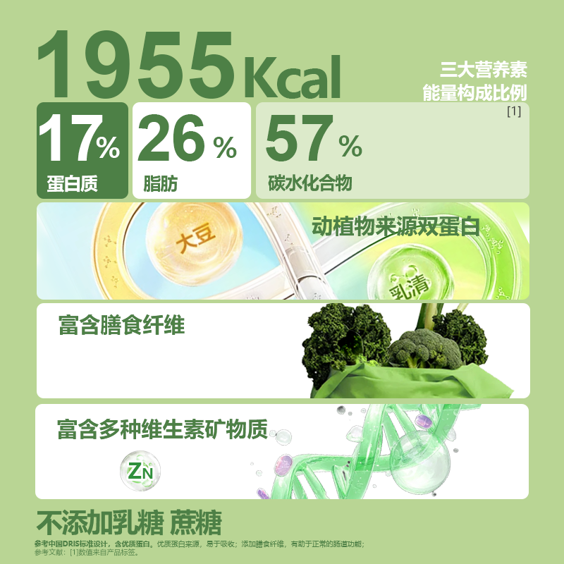 Lisikang Fiber Complete Powder Dietary Fiber Protein Minerals Vitamins 450g