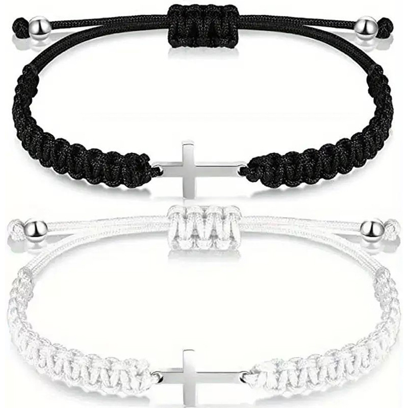Cross Bracelet, Lightweight, Suitable for Various Occasions, Unique and Simple, Zinc Alloy, Hand-Woven Cross Bracelet Cross Bracelet, Lightweight, Suitable for Various Occasions, Unique and Simple, Zinc Alloy, Hand-Woven Cross Bracelet