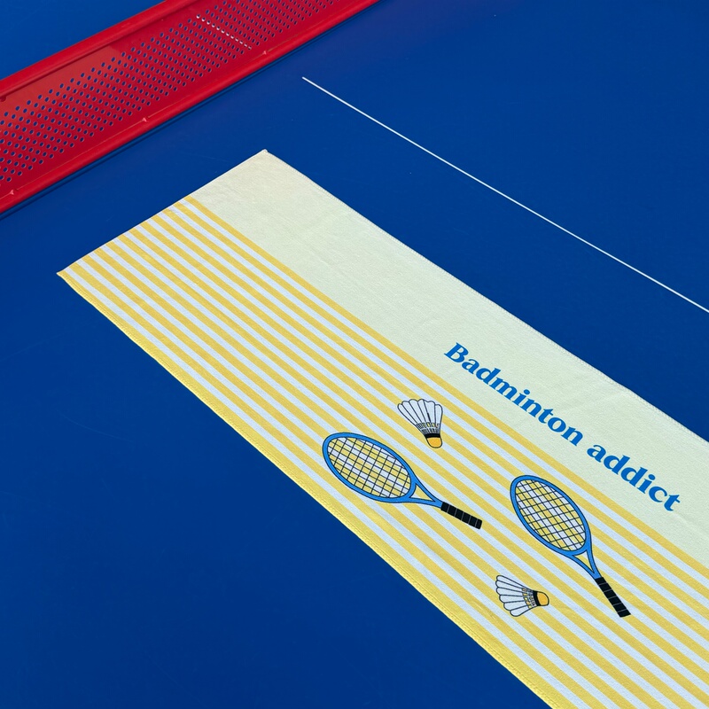 Cloudpulse "Butter Stripes" Quick-Drying Sweat-Absorbing Badminton Retro Striped Sports Towel