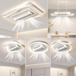 Bladeless Fan Light 2026 New Model Ceiling-Mounted Living Room Main Light Zhongshan Lighting Modern Minimalist Bedroom Ceiling Fan Light Hoda
