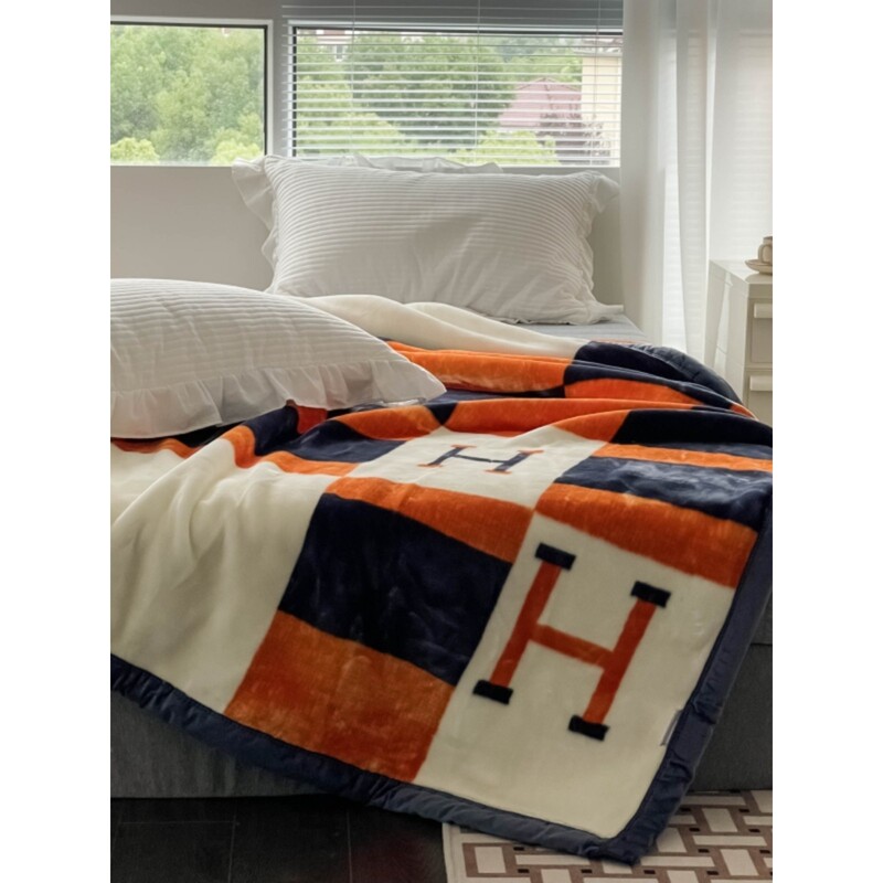 Suitable for Lvаfgн Double-Layer Cloud Blanket, Flannel Blanket, Thickened Winter Warm Sofa Cover Blanket, Double Fleece Blanket for Bed