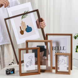 Double-Sided Transparent Photo Frame Display Stand Framed Picture Frame 6-Inch 7-Inch 8-Inch Specimen Frame A4 Acrylic Photo Frame Wall-Mounted