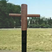 Assassination-shaped wooden pile with base wooden pile outdoor fitness assassination pile capture enemy type hitting pile buried