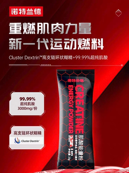 Notland Creatine Ultra-Pure Energy Creatine Powder 99.99% Creatine High Branched Chain Cyclic Dextrin Vita High Creatine