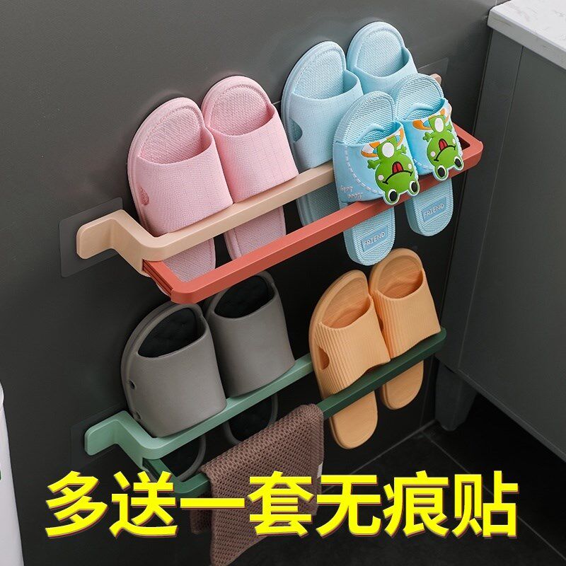Slippers Rack Free of perforated Bathrooms Placed Shoes containing devinator Folding Makeup room Rack Wall-mounted Shoe Rack