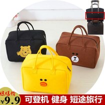 Can bring the planes travel bag manufacturer direct sales cartoon travel bag felt contained child luggage bag big