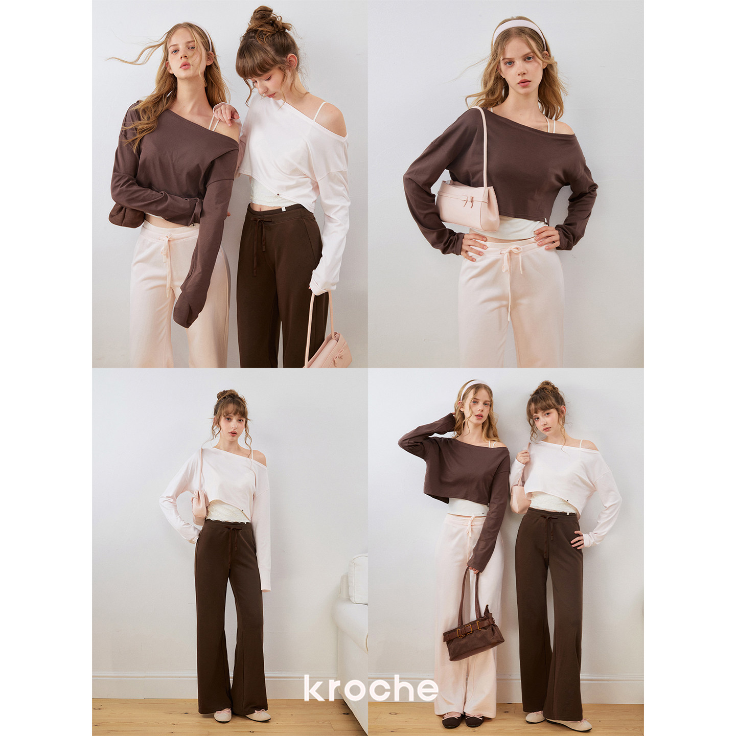 KROCHE アシンメトリー ストレート セットアップ