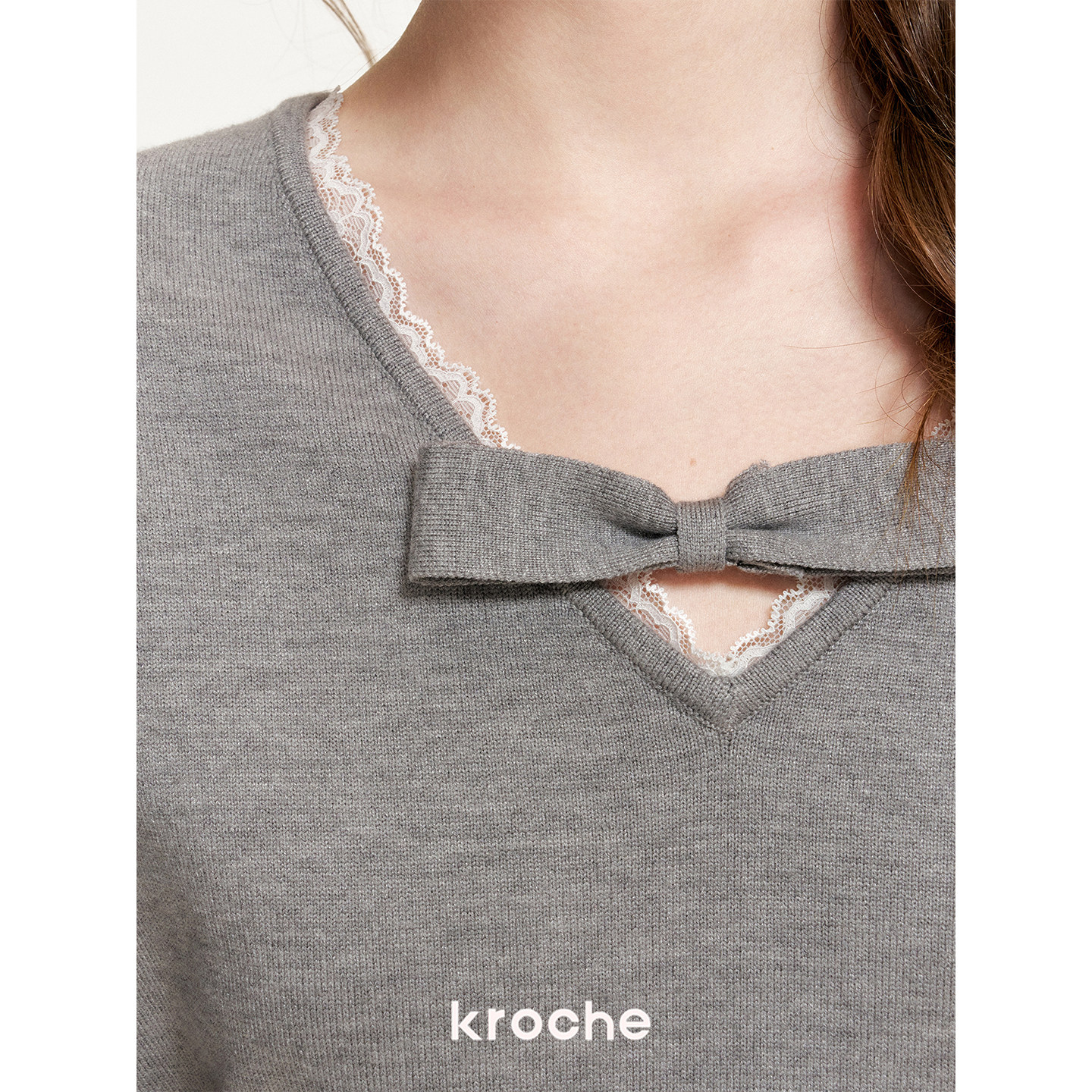 KROCHE リボン ワンピース KR7057