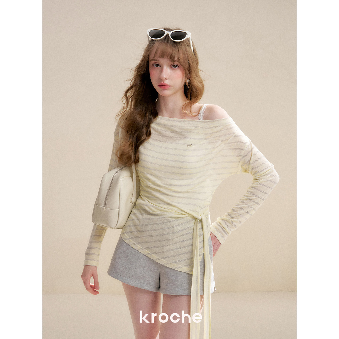 KROCHE ストライプ Tシャツ KE1052