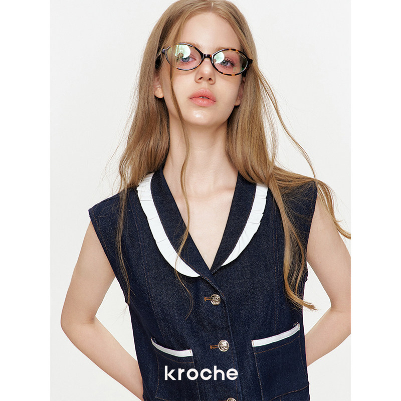 KROCHE デニム ベスト KB4302