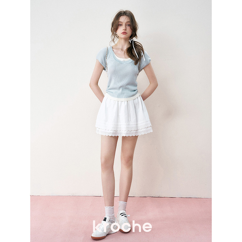 KROCHE レース スカート KB4127