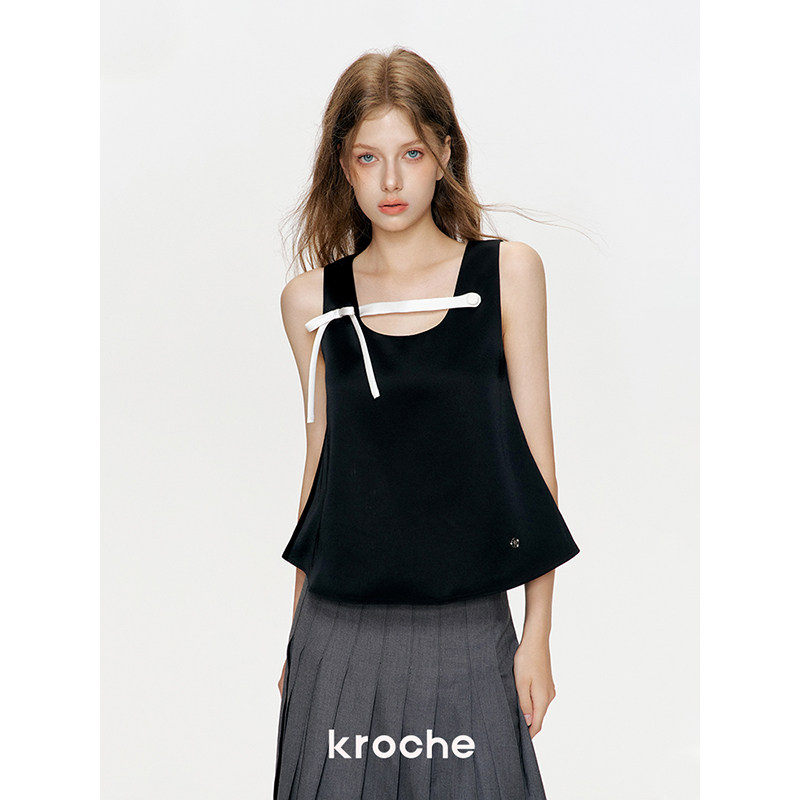KROCHE リボン 配色 キャミソール KB4307