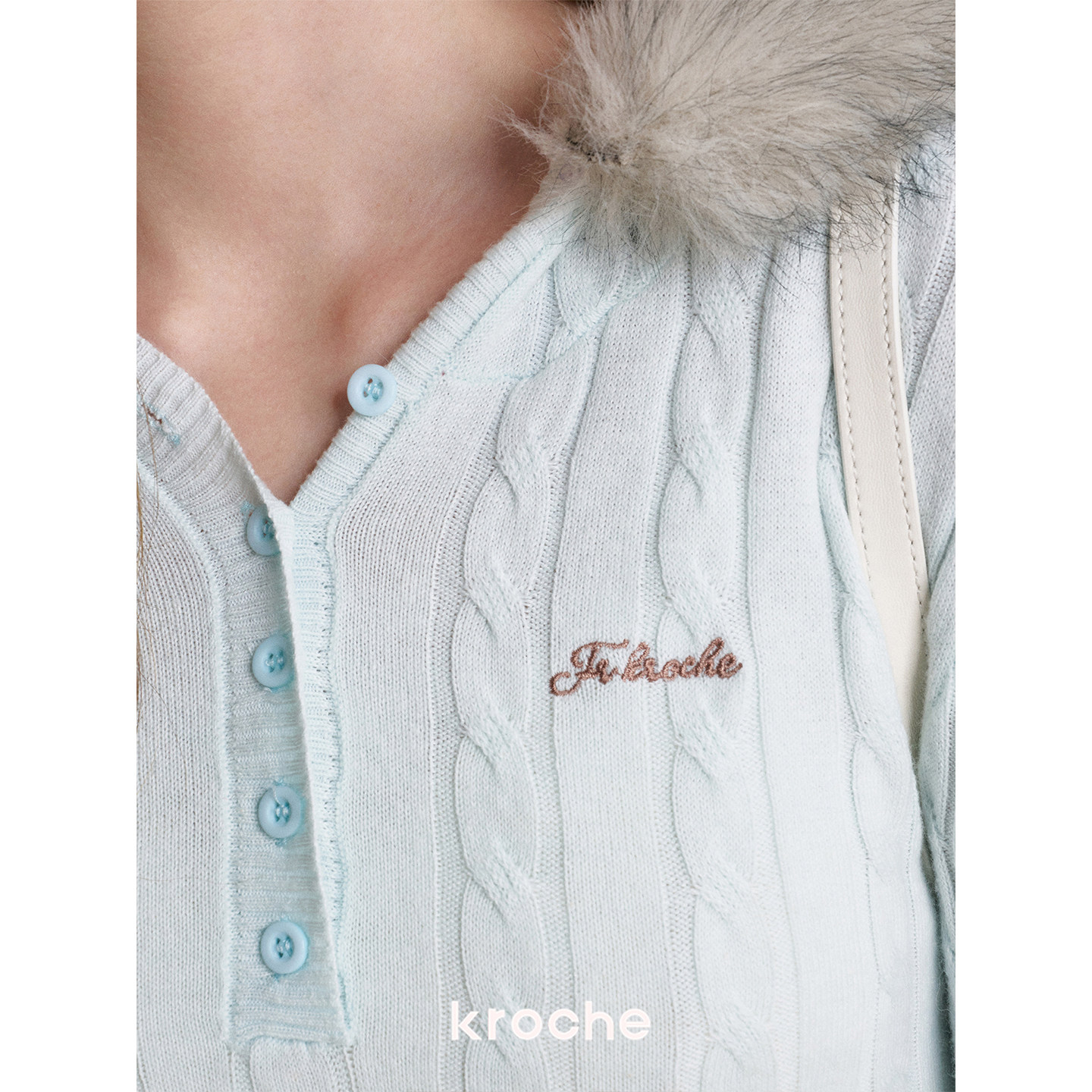 KROCHE ケーブル編み 長袖 ニット KP8057