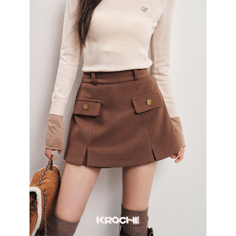 KROCHE ハイウエスト スカート K23243