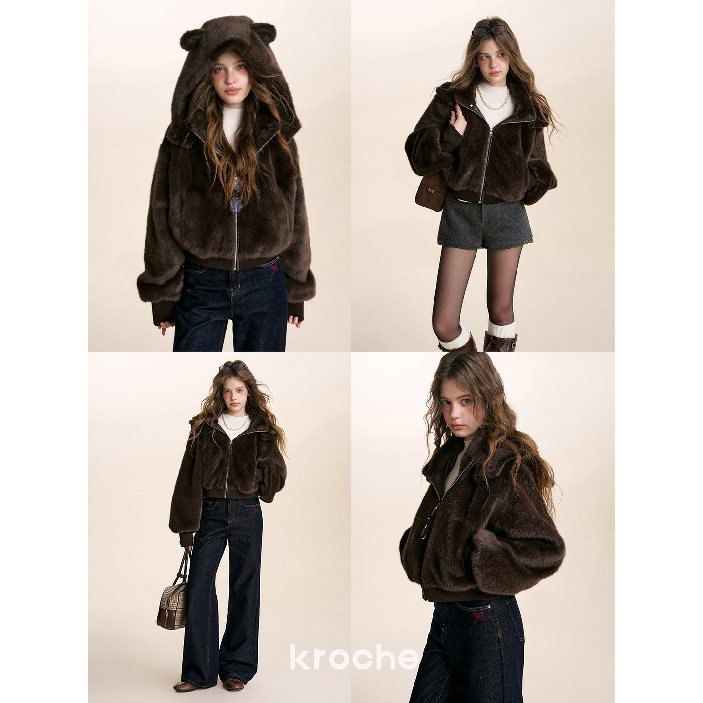 KROCHE フード付き ジャケット KKZ9006