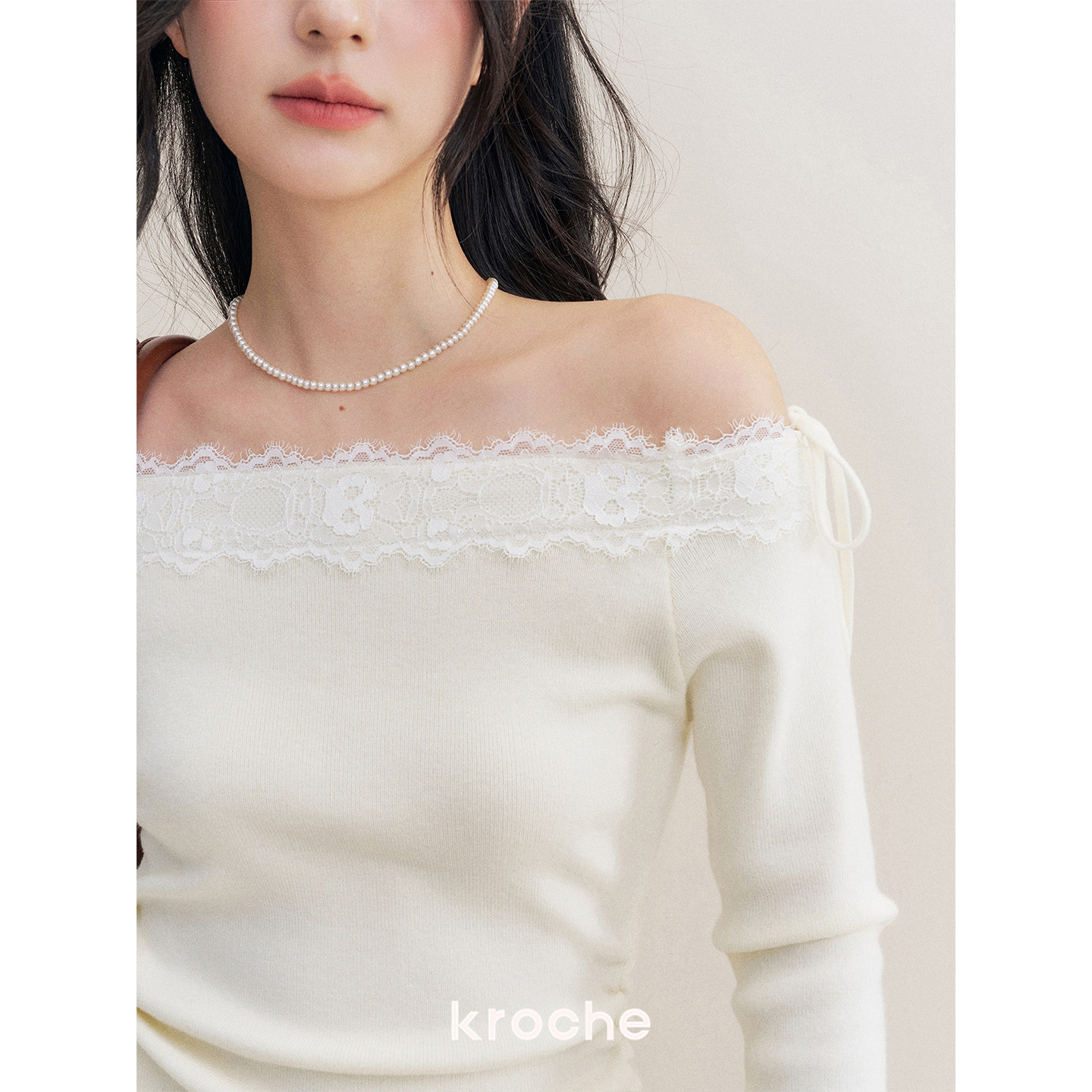 KROCHE レース 長袖 ニット KP4024