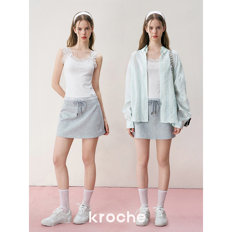 KROCHE リボン レース キャミソール KB4094