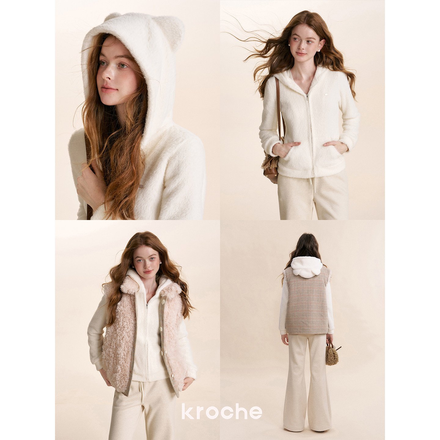 KROCHE フード付き スウェット・パーカー KXI8018