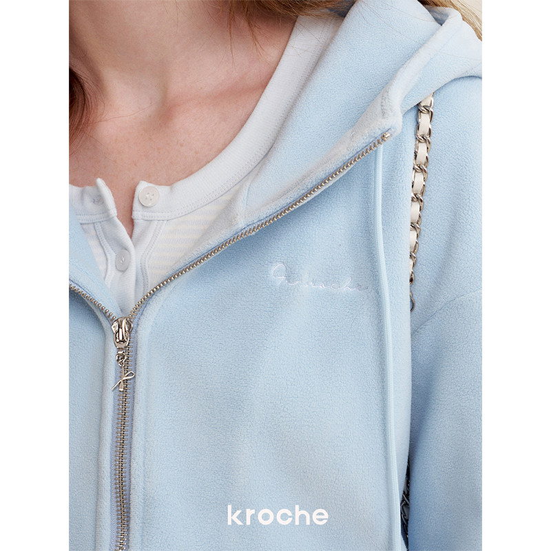 KROCHE 刺繍 フード付き ジャケット KB5020