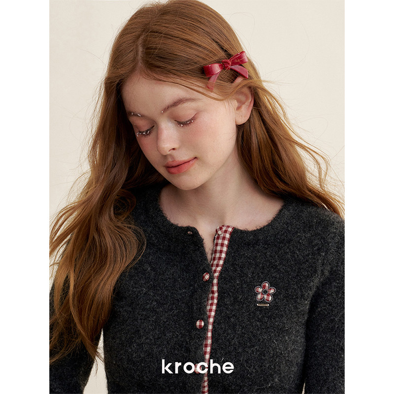 KROCHE チェック ニット KB4605