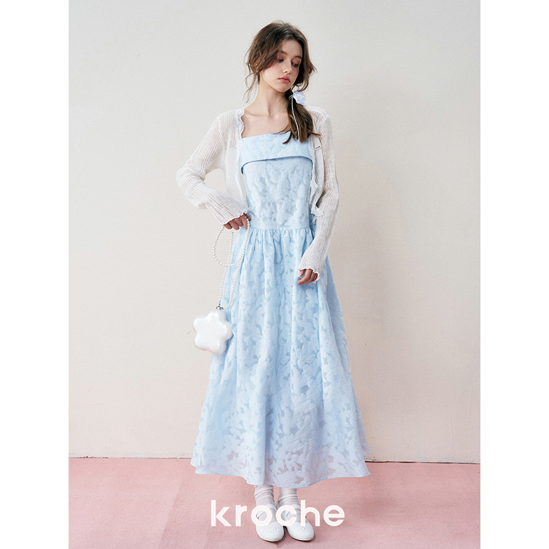 KROCHE ジャカード ワンピース KB4130