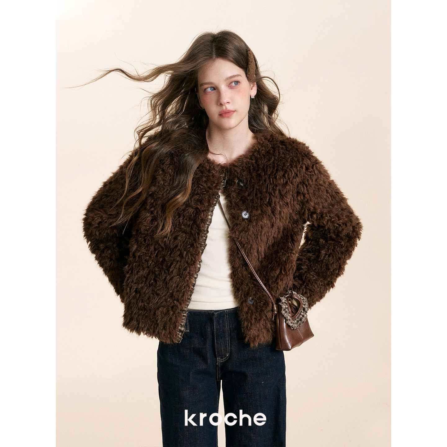 KROCHE チェック ジャケット KZQ9011