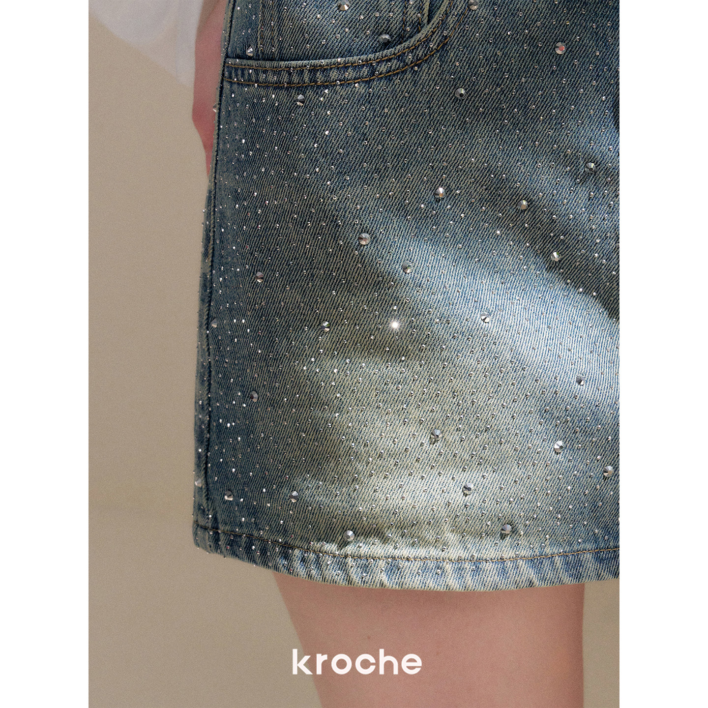 KROCHE デニム スカート KNC2028