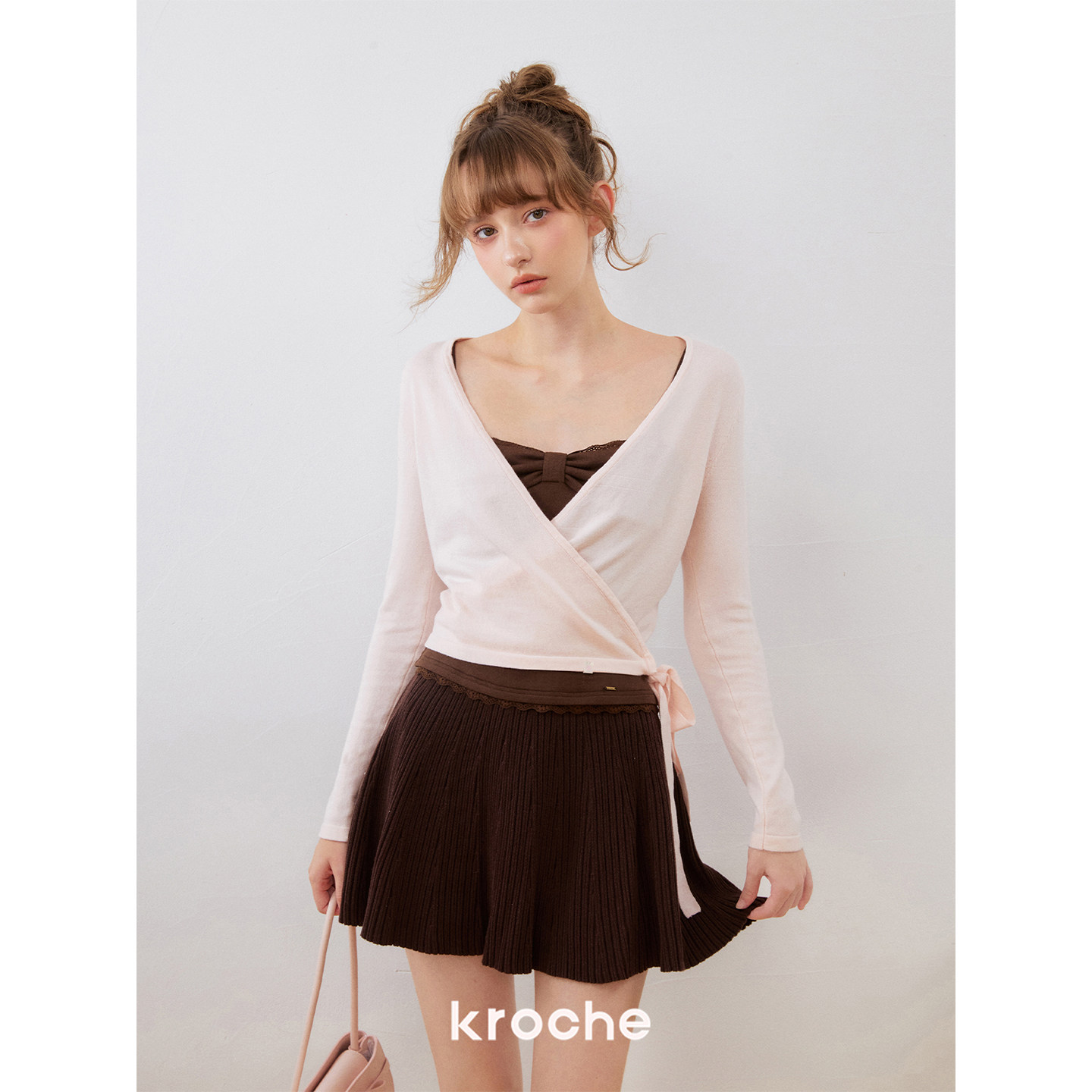 KROCHE リボン レース キャミソール KOQ3034