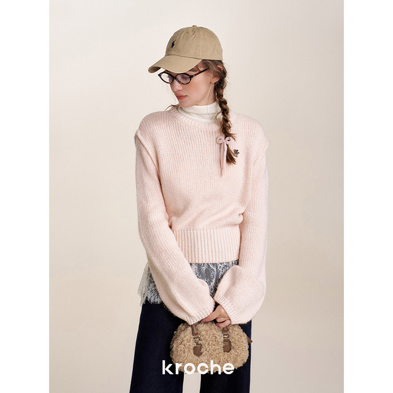 KROCHE バルーンスリーブ 長袖 ニット KB4506