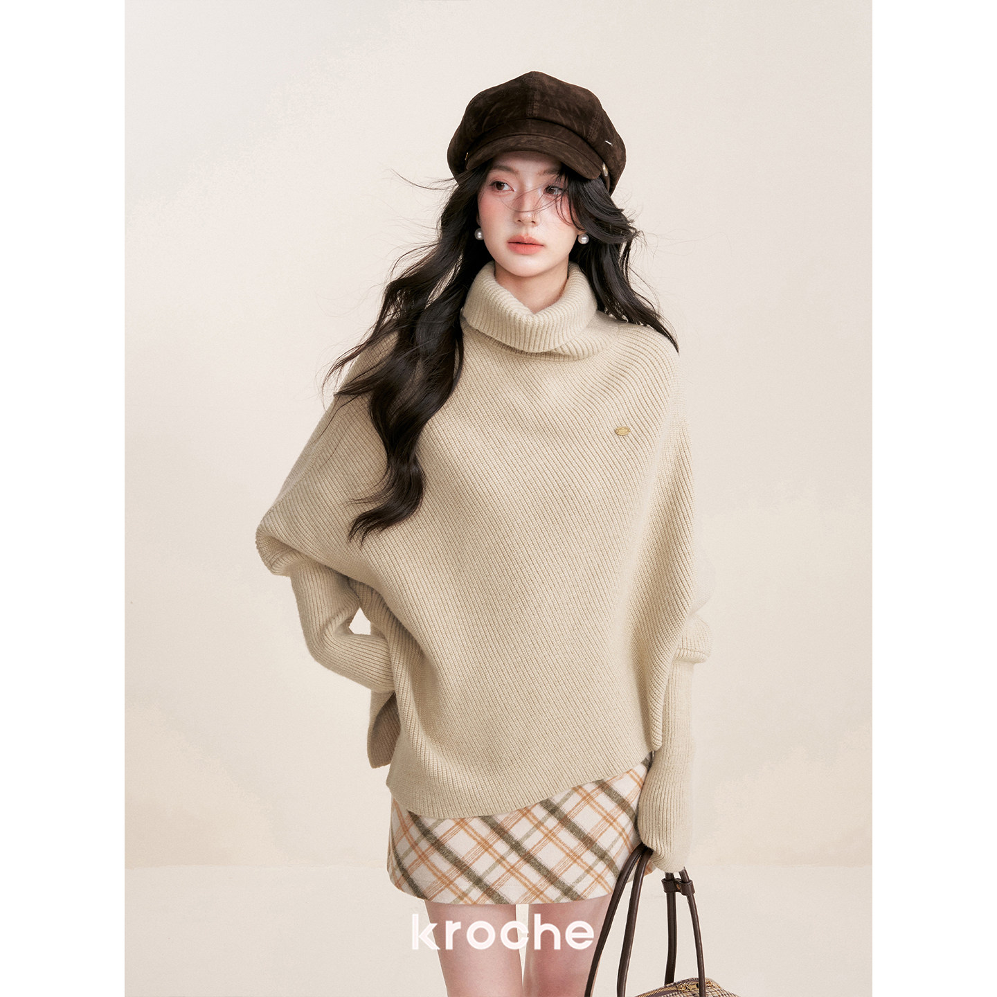 KROCHE アシンメトリー ニット KP7042