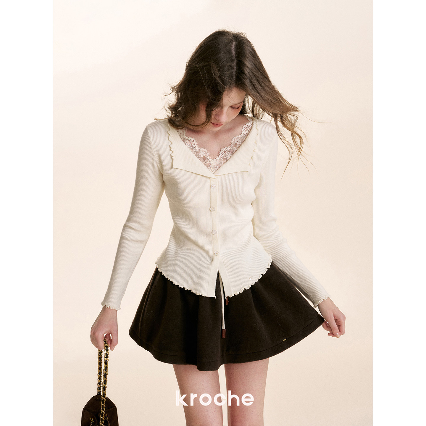 KROCHE 配色 スカート KDC9038