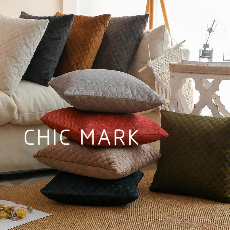 Holding pillow sofa cushions minimalist pure color Living room bed Nordic floating window-like room with pillow wind folk rest on the pillow cover